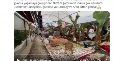 Mahsun Kırmızıgül paylaşıp yardım istedi; Samandağ'da 200 kişi muz serasında yaşıyor