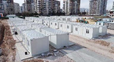 Malatya'da kurulan konteyner kentin ilk etabı tamamlandı