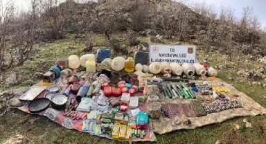 Mardin'de sığınakta PKK'ya ait mühimmat ele geçirildi