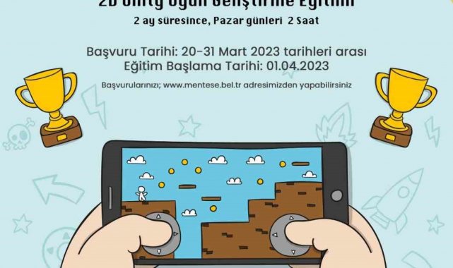 Menteşe'de lise öğrencilerine yönelik mobil oyun geliştirme eğitimi başlıyor