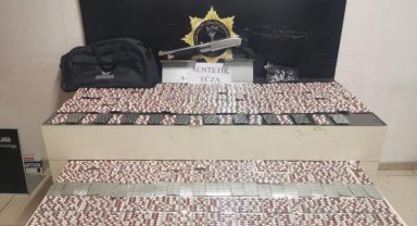 Mersin'de 4 bin sentetik hap ele geçirildi