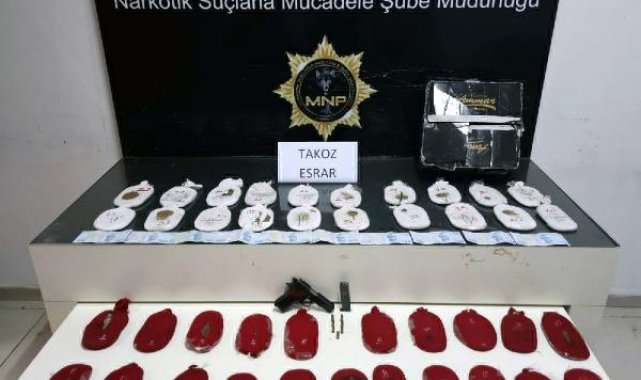 Mersin'de 7 kilo 950 gram esrar ele geçirildi: 2 gözaltı