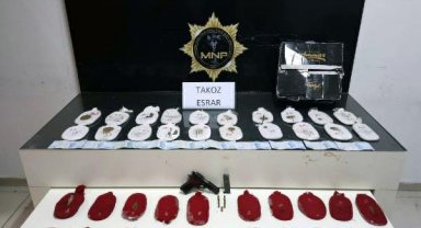 Mersin'de 7 kilo 950 gram esrar ele geçirildi: 2 gözaltı