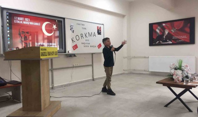Mudurnu'da istiklal şairi anıldı