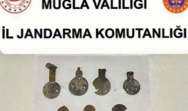Muğla'da tarihi eser operasyonuna 2 gözaltı