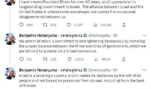 Netanyahu'dan Biden'a: İsrail kararlarını dışarıdan gelen baskıya göre almaz