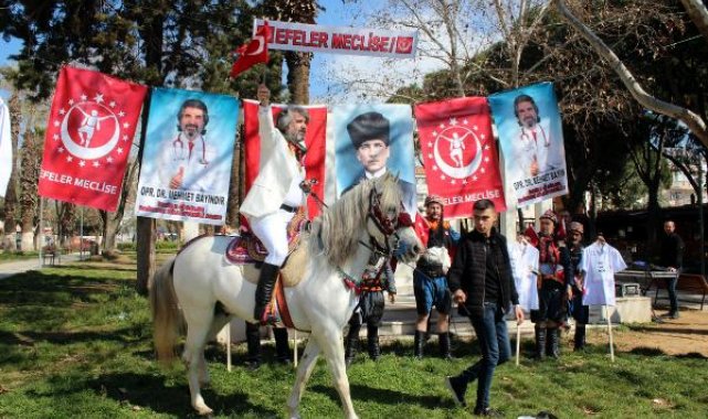 Opr. Dr. Mehmet Bayındır, at üzerinde bağımsız milletvekili adaylığını açıkladı