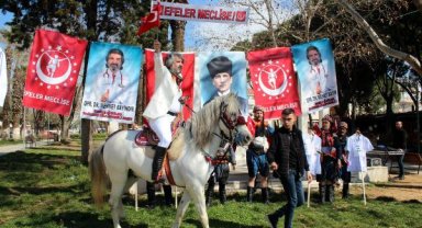 Opr. Dr. Mehmet Bayındır, at üzerinde bağımsız milletvekili adaylığını açıkladı