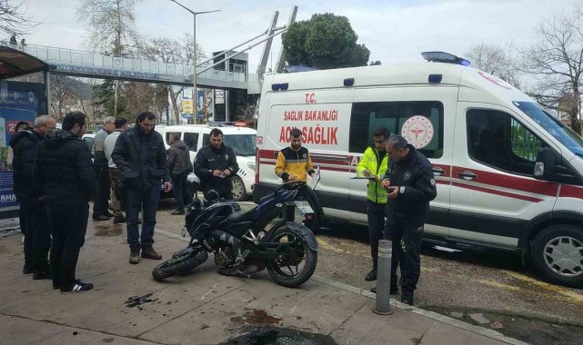 Ordu'da motosiklet sürücüsü kaza yaptı: 1 yaralı