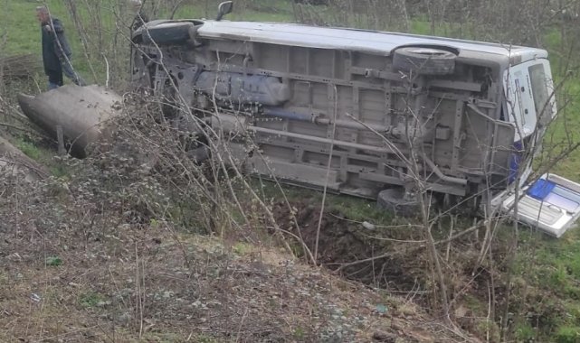 Ordu'da öğrenci servisi devrildi: 8 öğrenci yaralı