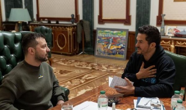 Orlando Bloom, Zelenski ile görüştü