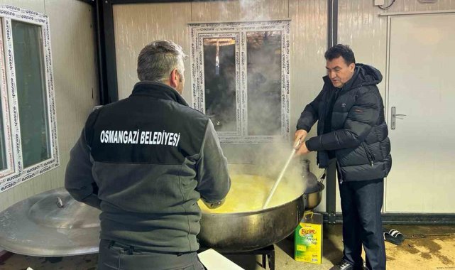 Osmangazi'den deprem bölgesine 4 bin kişilik iftar sofrası