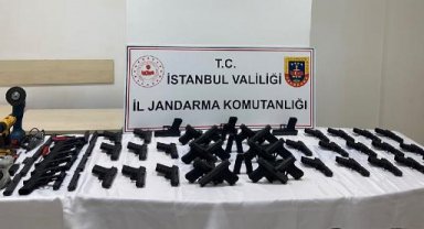 Pendik'te suç örgütlerine silah imalatı yapan iki şüpheli suçüstü yakalandı