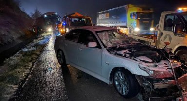 Samsun'da 13 aracın karıştığı kazada 8 kişi yaralandı