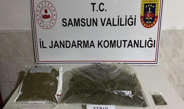 Samsun'da 3,5 kilo kubar esrar ele geçirildi: 2 gözaltı