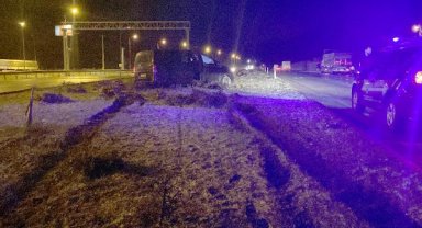Samsun'da minibüs takla attı: 5 yaralı