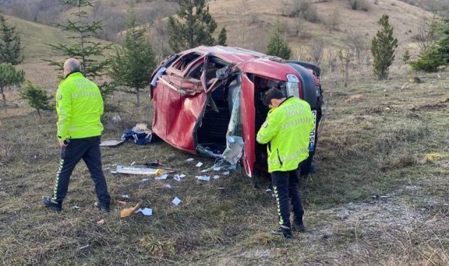 Samsun'da otomobil takla: 1 yaralı