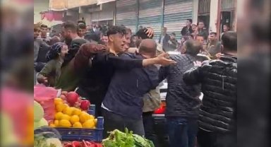 Şanlıurfa'da 1 kişinin yaralandığı komşuların park yeri kavgası kamerada