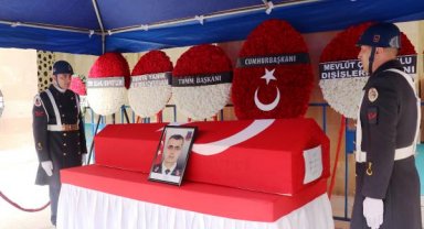 Şehit karakol komutanı, Antalya'da son yolculuğunu uğurlandı