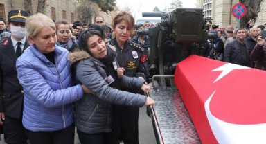 Şehit Pilot Albay Adalıoğlu, son yolculuğuna uğurlandı