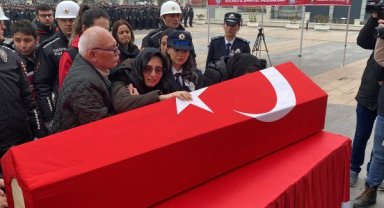 Şehit trafik polisinin cenazesi, törenle memleketine uğurlandı