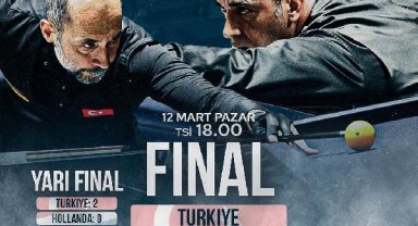 Semih Saygıner ve Tayfun Taşdemir, 3 Bant Bilardo Dünya Şampiyonası'nda finalde