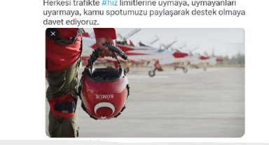 Ses hızını aşan Türk Yıldızları'ndan karayolunda hıza geçit yok