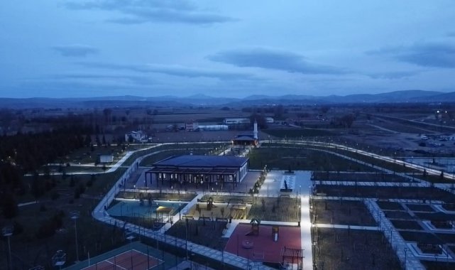 Şuhut Millet Bahçesi havadan görüntülendi