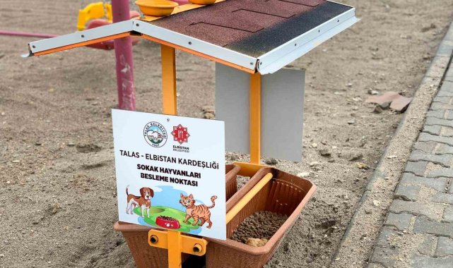 Talas, Elbistan'da minik dostları da unutmadı