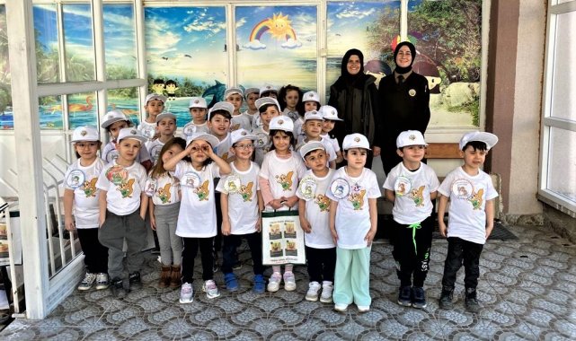 Tavşanlı'da minik öğrencilere ağaç ve orman sevgisi anlatıldı