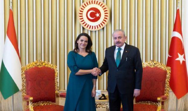 TBMM Başkanı Şentop, Macaristan Cumhurbaşkanı Novak ile bir araya geldi