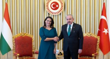 TBMM Başkanı Şentop, Macaristan Cumhurbaşkanı Novak ile bir araya geldi