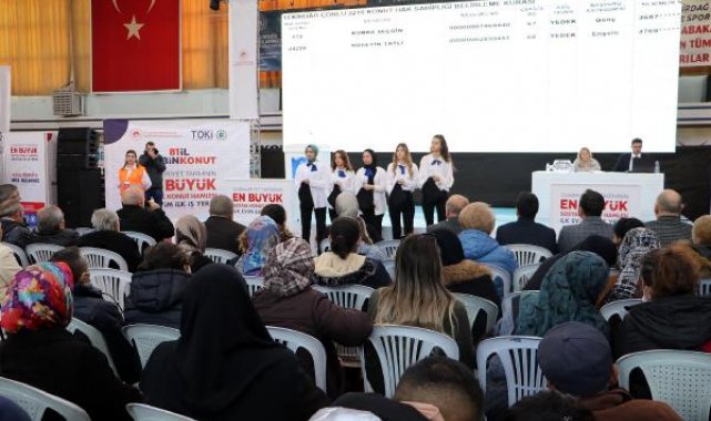Tekirdağ'da 3 bin 98 TOKİ konutunun hak sahipleri belli oldu