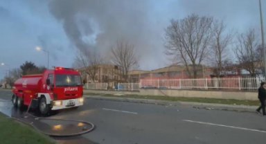 Tekirdağ'da fabrika yangını  