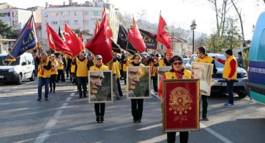 Tekirdağ'dan Çanakkale'ye '57'nci Alay Vefa Yürüyüşü' başladı
