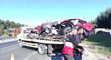 TEM Silivri'de kaza: 6 ölü, 3 yaralı