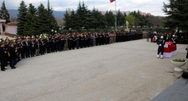 Tokat'ta kalp krizinden hayatını kaybeden polis için tören