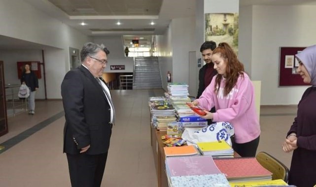 Topladıkları kırtasiye yardımına deprem bölgesindeki öğrencilere gönderecekler