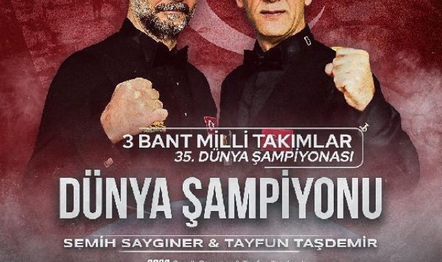 Türkiye bilardoda dünya şampiyonu