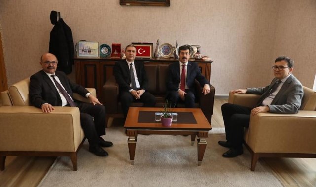 Vali Vekili Güney'den Rektör Tekin'e tebrik ziyareti