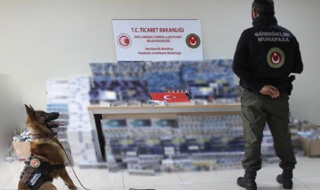 Van'da 17 bin 580 paket kaçak sigara ele geçirildi