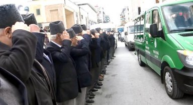 Vefat eden Kore Gazisi'ne arkadaşlarından son selam