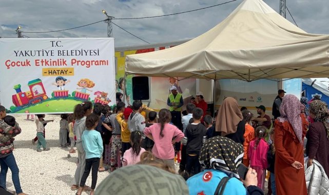 Yakutiye Belediyesi'nden Hatay'da 'Çocuk Etkinlik Programı'