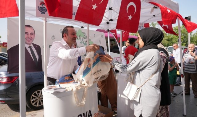 Yalova Belediyesi Sıfır Atık Günü'nde 5 bin bez çanta dağıttı