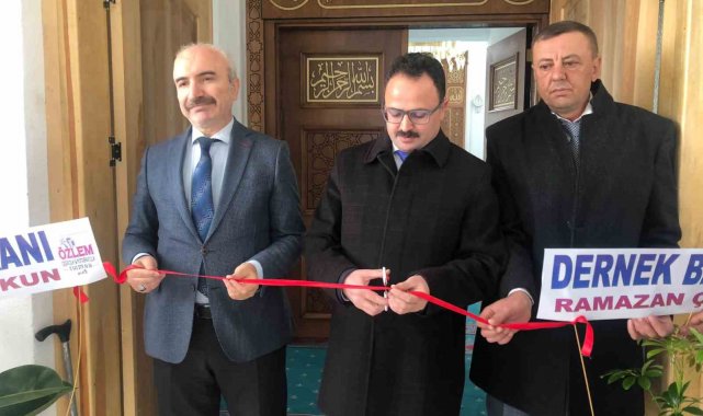 Yapımı tamamlanan cami ibadete açıldı