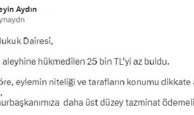 Yargıtay, Kılıçdaroğlu'nun Erdoğan'a ödeyeceği 25 bin TL'yi az buldu