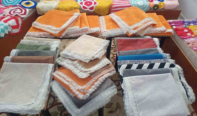 Yetim anneleri, afetzede çocuklar için üretiyorlar