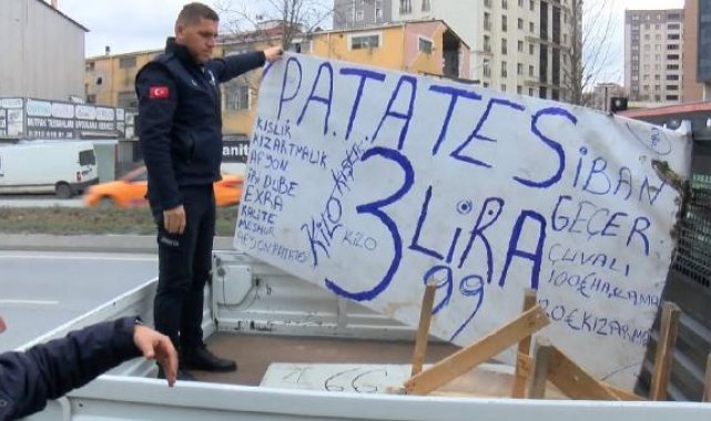 Yol kenarında satılan patateste hile tartışması