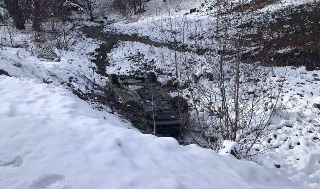 Yoldan çıkan otomobil tarlaya uçtu: 2 yaralı