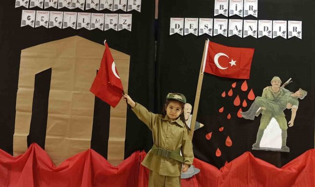 Zonguldak'ta minikler Çanakkale Zaferi'ni andı